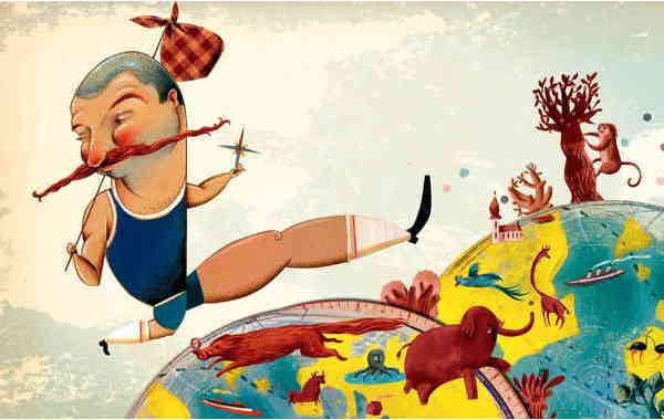 Illustration zu 'Das Wandern ist des Müllers Lust' von Christoph Mett