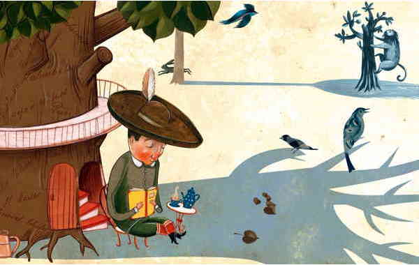 Illustration zu 'Am Brunnen vor dem Tore' von Christoph Mett