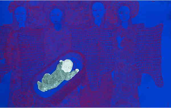 Illustration zu 'Zu Bethlehem geboren' von Frank Walka