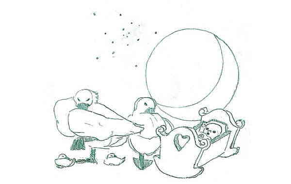 Illustration zu 'Aja tutaja' von Frank Walka