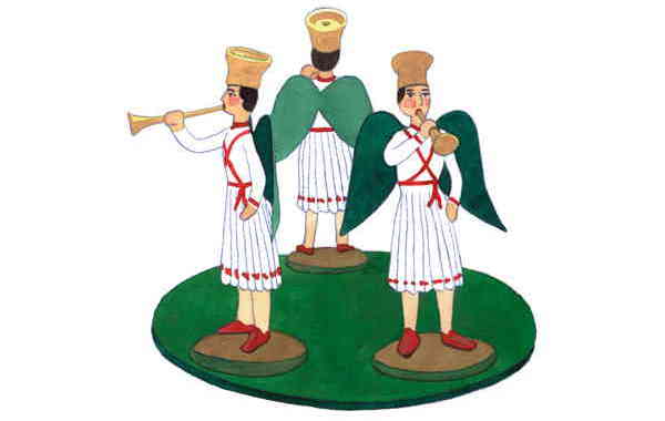 Illustration zu 'Dieser Tag ist ein Freudentag / Il est né le divin enfant' von Markus Lefrancois