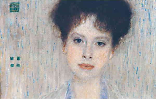 Illustration zu 'My love is like a red, red rose' von Gustav Klimt