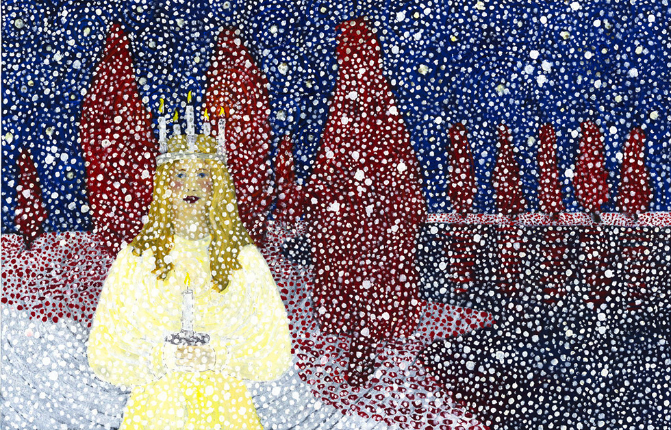 Illustration zu »Stig in, Lucia, stig in« von Frank Walka