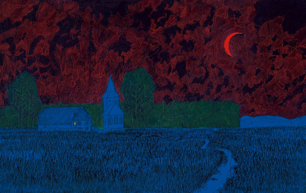 Illustration zu »Nun ruhen alle Wälder« von Frank Walka