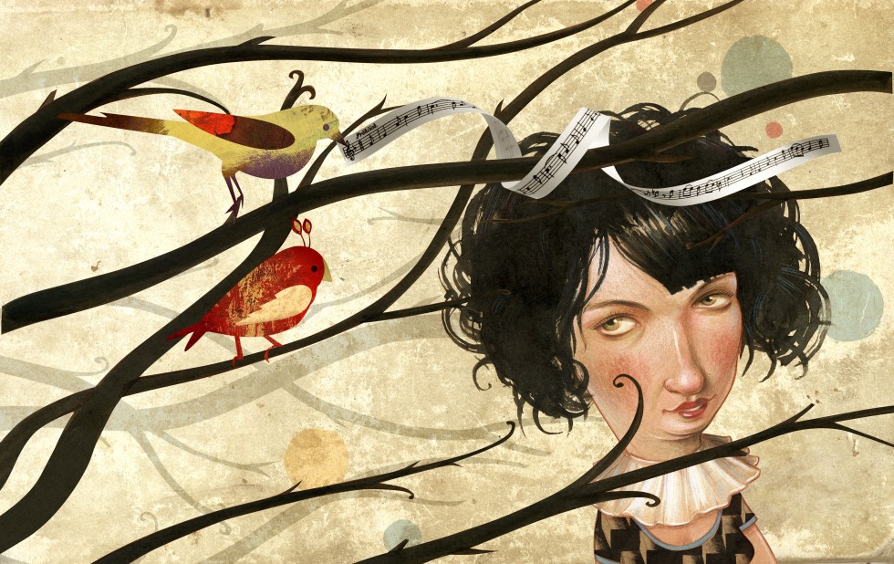 Illustration zu »Komm, lieber Mai« von Christoph Mett