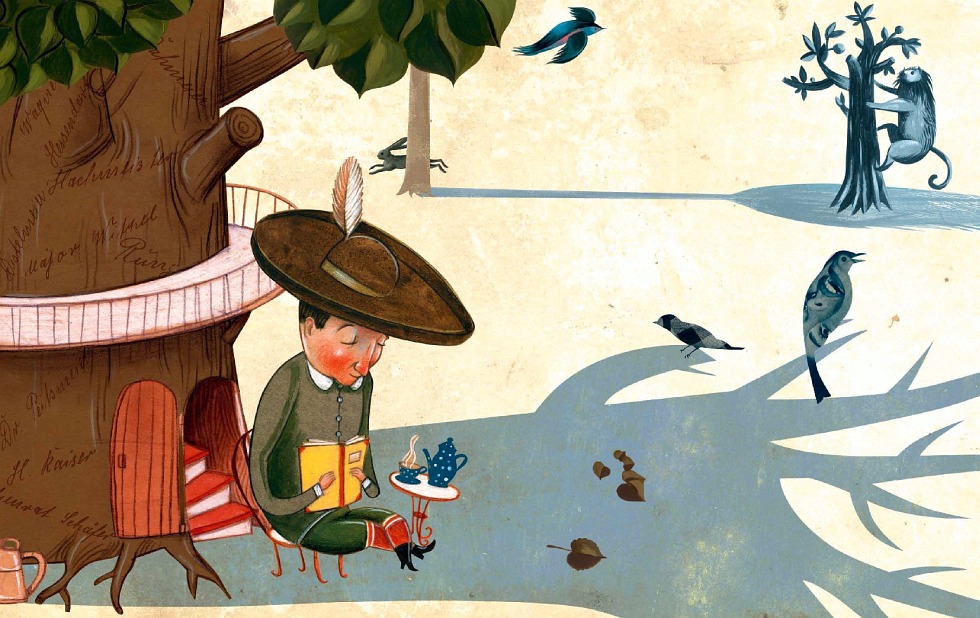 Illustration zu »Am Brunnen vor dem Tore« von Christoph Mett