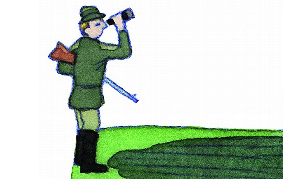 Illustration zu »Ein Jäger längs dem Weiher ging« von Christoph Mett