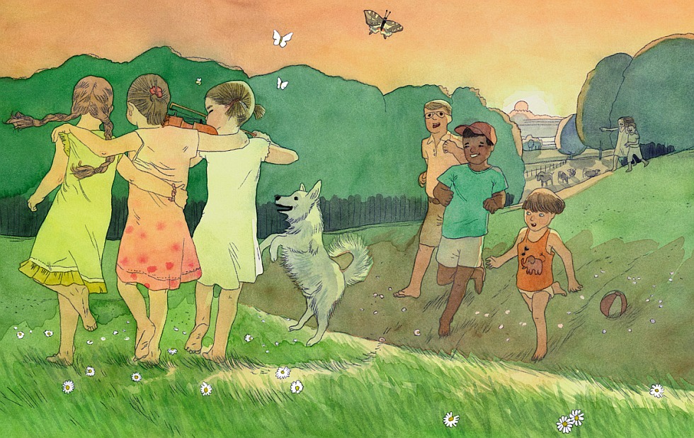 Illustration zu »Eine kleine Geige möcht ich haben« von Markus Lefrançois