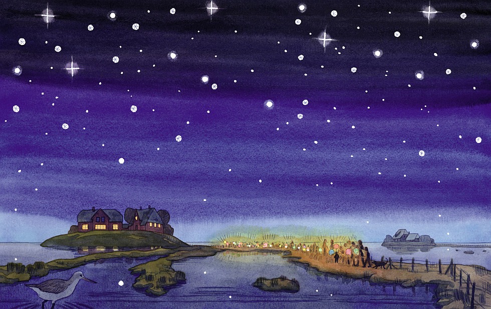 Illustration zu »Ich geh mit meiner Laterne« von Markus Lefrançois