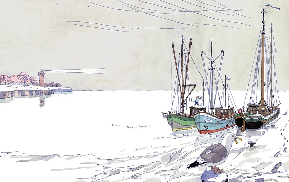 Illustration zu »Ach bittrer Winter« von Markus Lefrançois