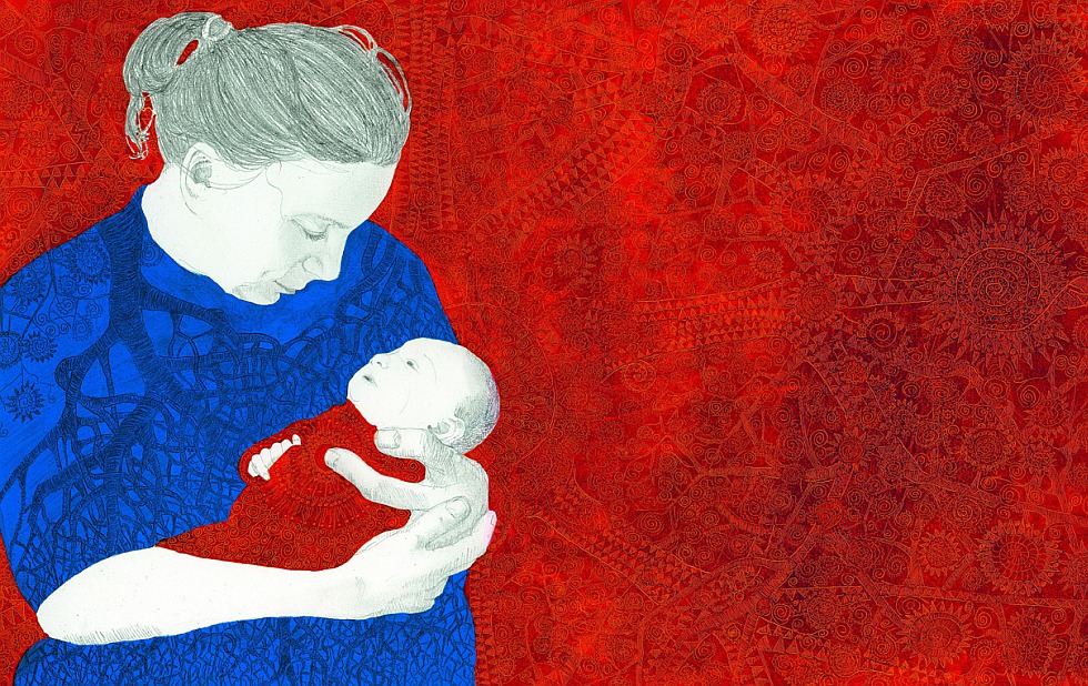 Illustration zu »Wie soll ich dich empfangen« von Frank Walka