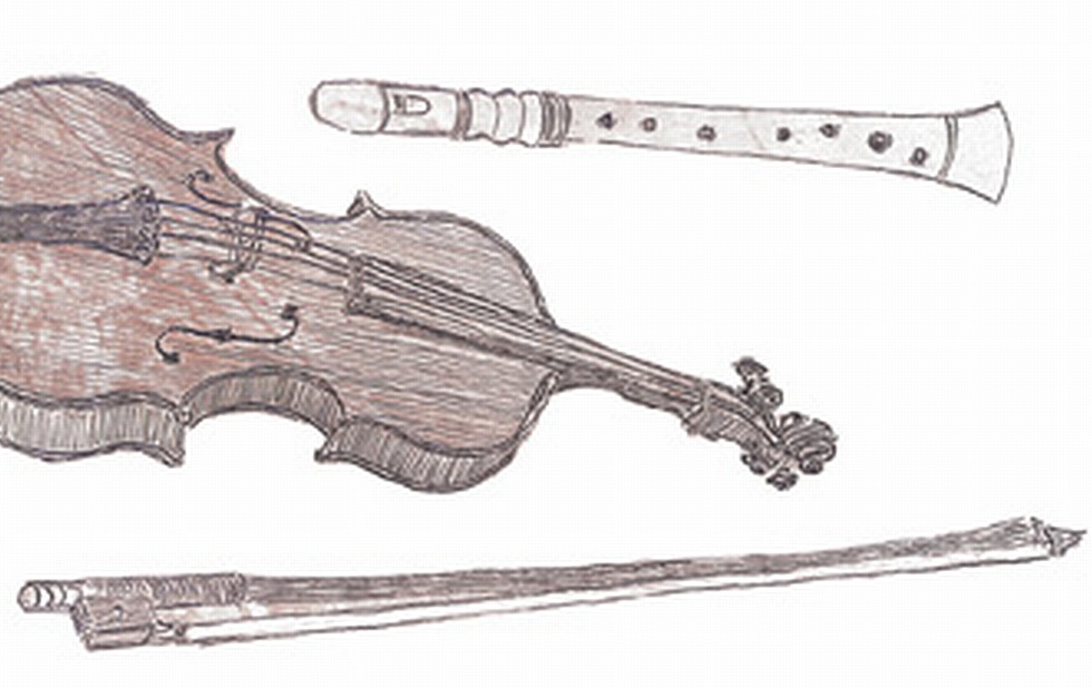 Illustration zu »Vom Himmel hoch, o Engel, kommt« von Frank Walka