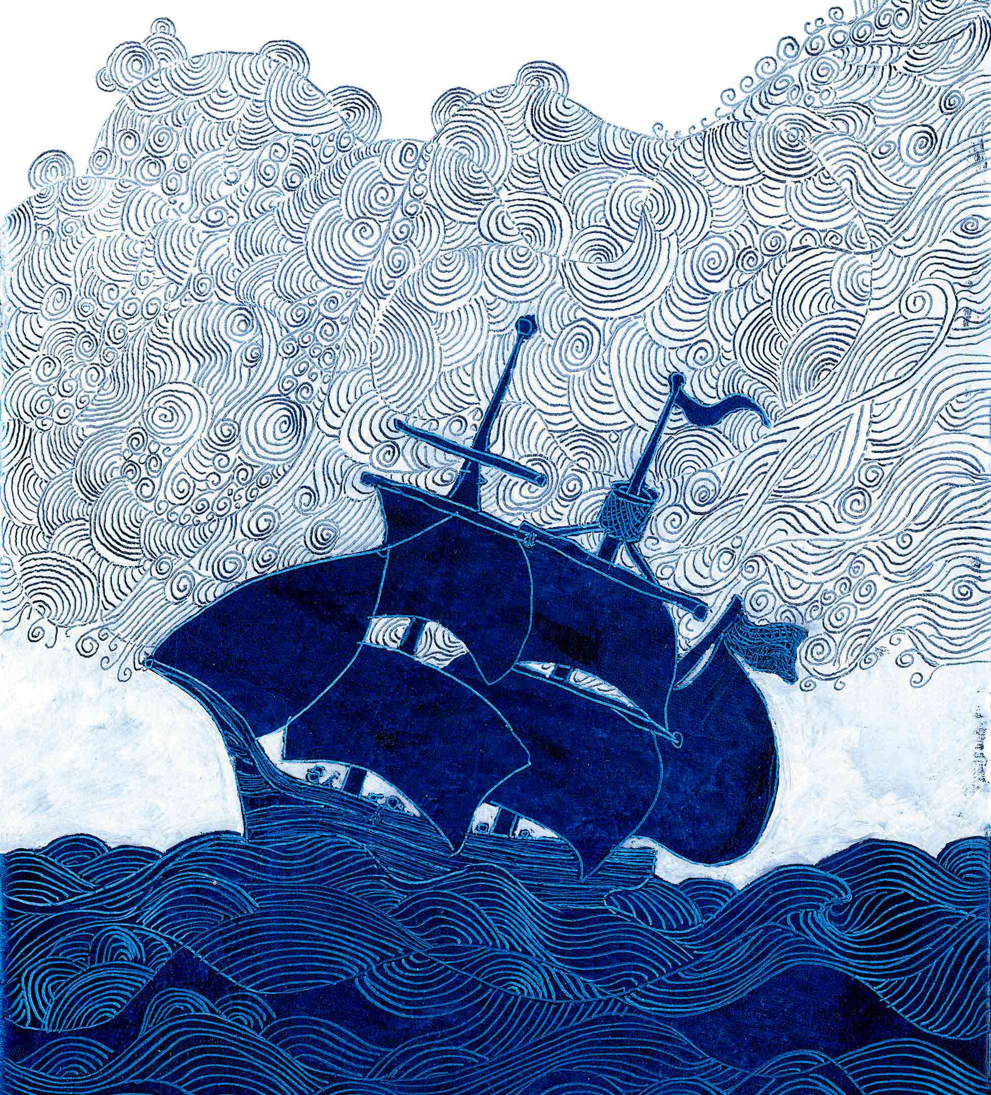 Illustration zu »Wir lieben die Stürme« von Frank Walka