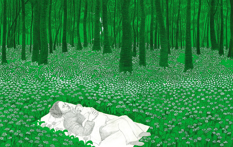 Illustration zu »Vyssa lulla litet barn« von Frank Walka