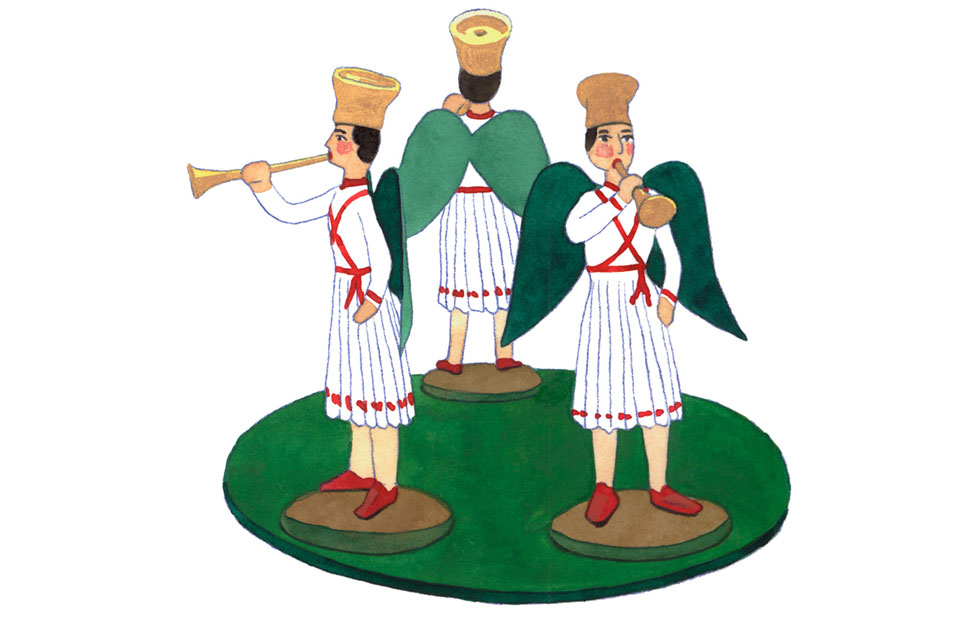 Illustration zu »Dieser Tag ist ein Freudentag / Il est né le divin enfant« von Markus Lefrancois