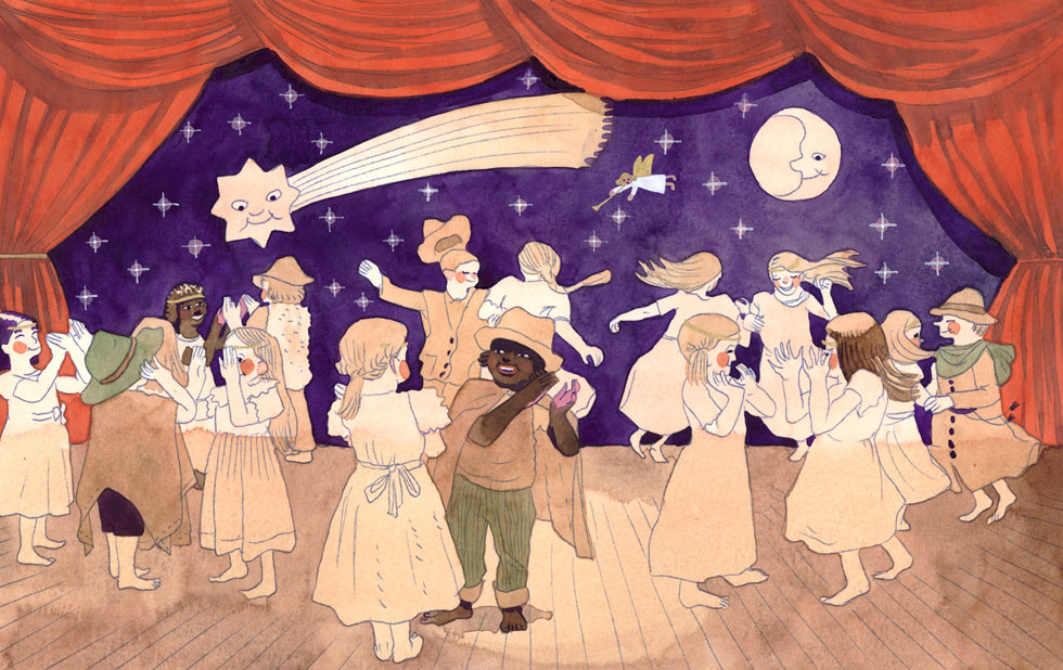 Illustration zu »Dort beim Stall von Bethlehem« von Markus Lefrancois