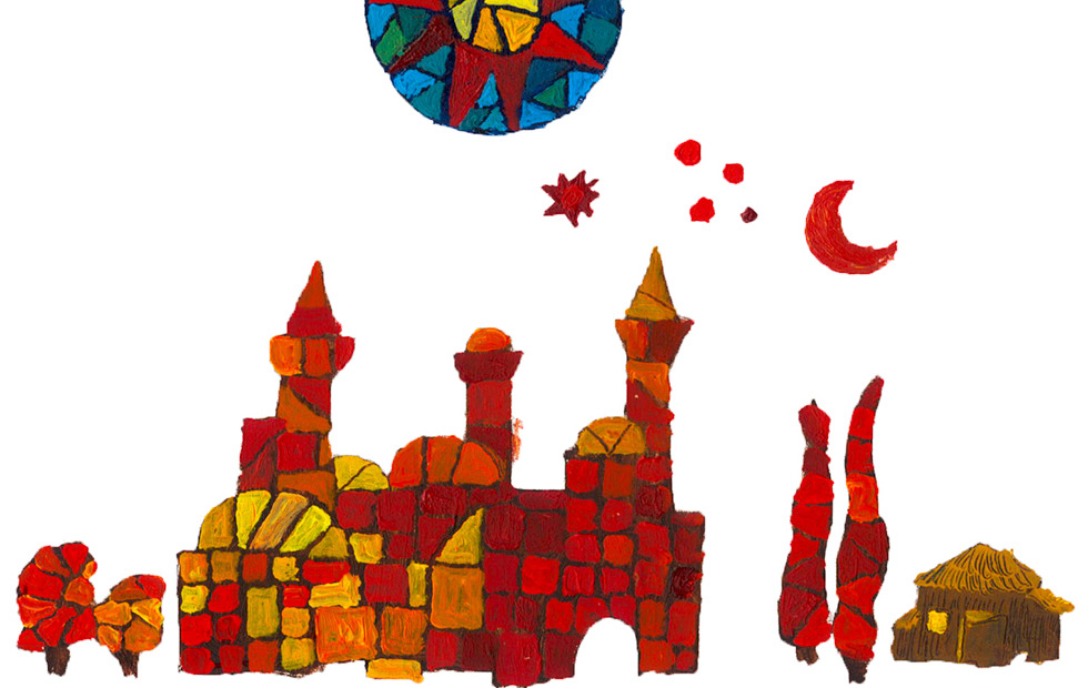 Illustration zu »Once in royal David's city« von Frank Walka