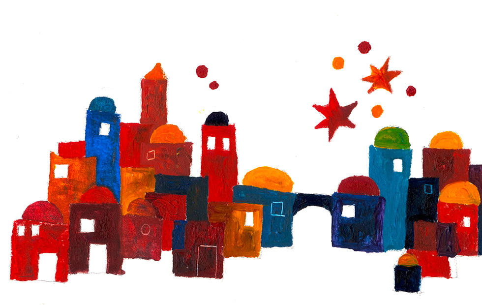 Illustration zu »Ho ro'em b-Ofartho« von Frank Walka