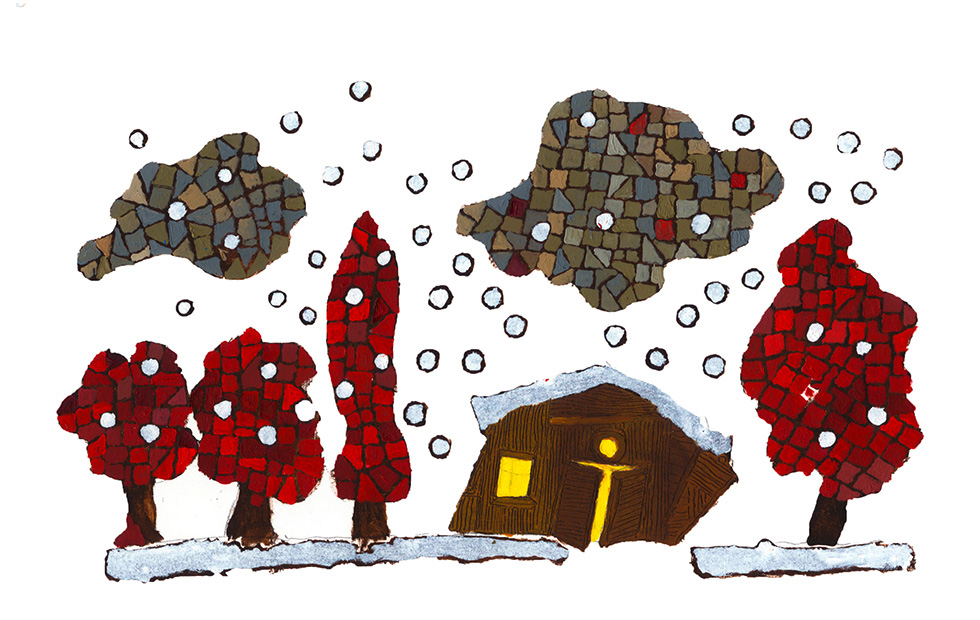 Illustration zu »Huron Carol / 'Twas in the moon of wintertime« von Frank Walka