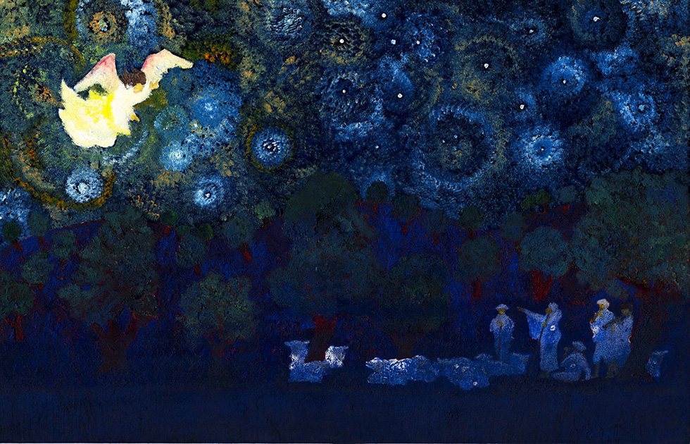 Illustration zu »While shepherds watched their flocks« von Frank Walka