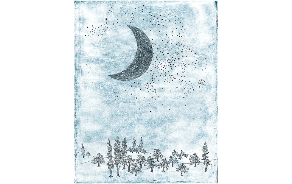 Illustration zu »Abendlied« von Frank Walka