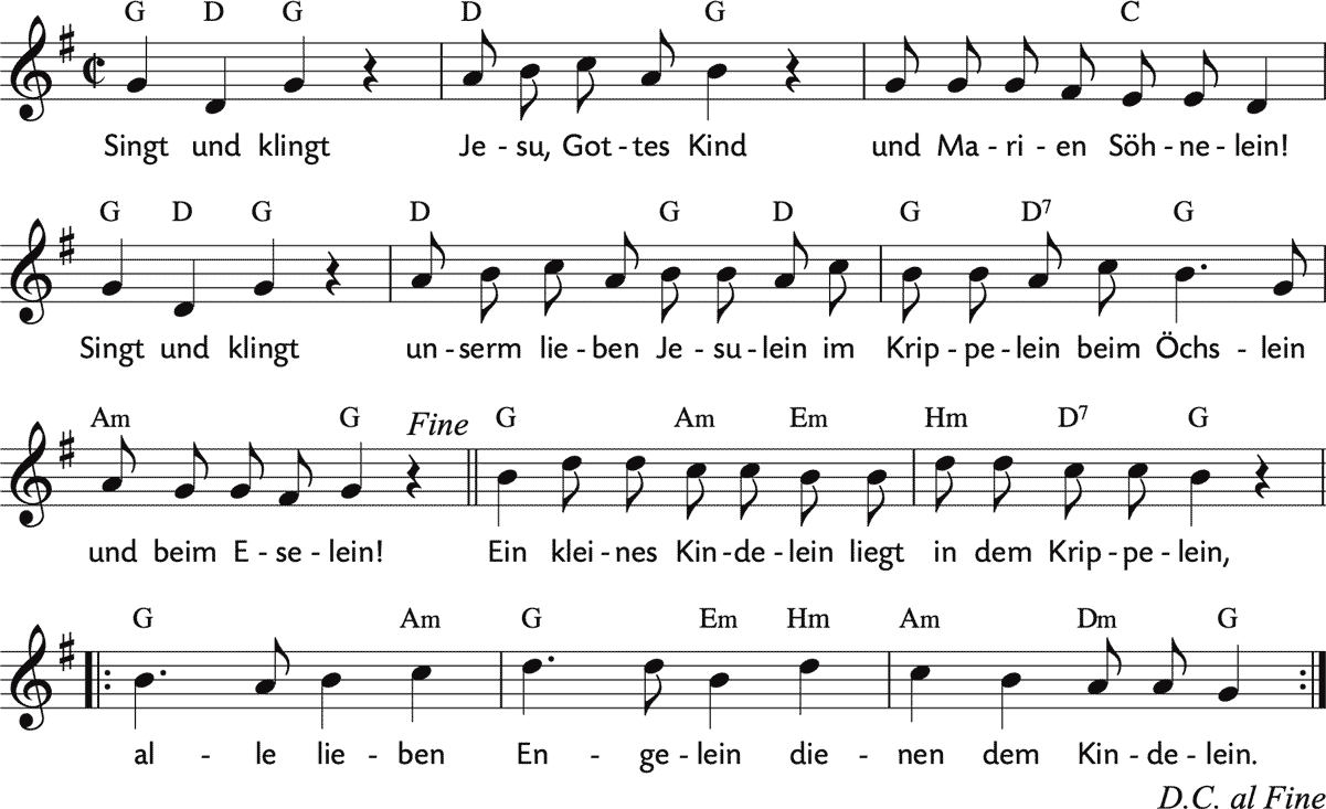 Noten 'Singt und klingt'